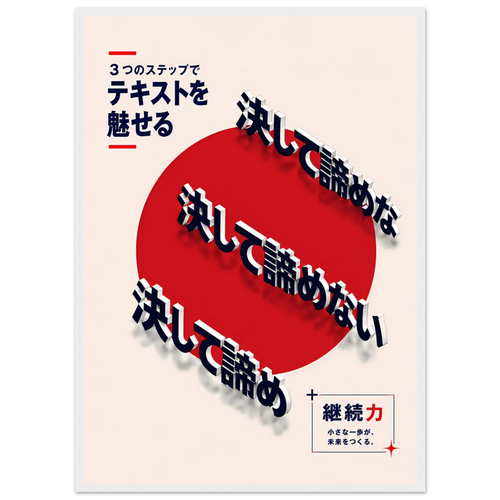 Text - 50x70 cm / 20x28″ / White frame