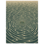Frog Water poster – frog peering from concentric water ripples