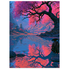 Forest Bridge 2 poster – anime wooden bridge in a green forest