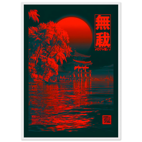 Torii Red - 50x70 cm / 20x28″ / White frame