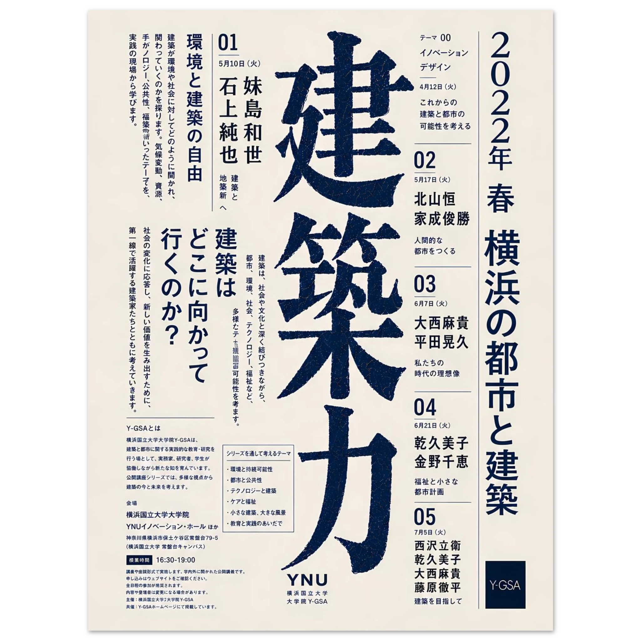 Document poster – indigo Japanese science collage with diagrams