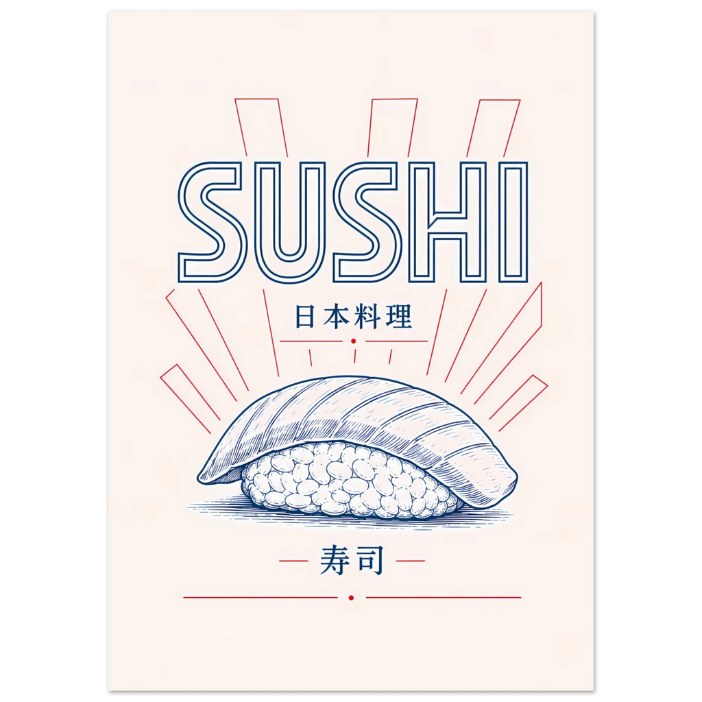 Sushi - 50x70 cm / 20x28″ / Unframed