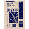Seince poster – editorial Japanese typography layout in navy