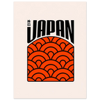Japan poster – minimal rising sun Japan typography design
