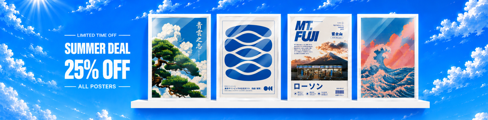 Summer Deal — 25% off all posters
